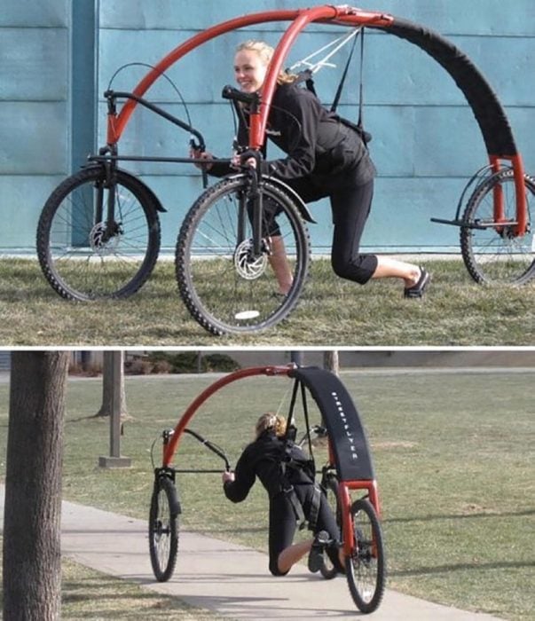 bicicleta de diseño raro 