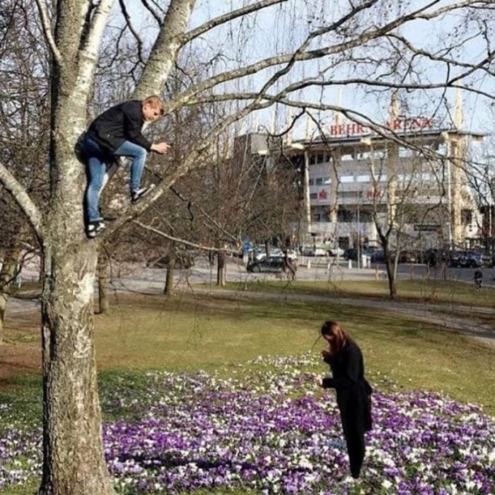 novios obligados a ser fotógrafos