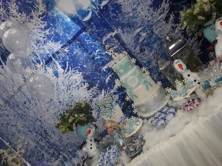 mesa de dulces de frozen 