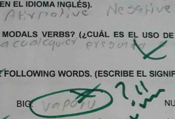 niños respuestas creativas estudiantes examen