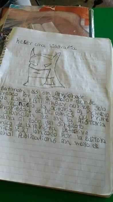 niños respuestas creativas estudiantes examen