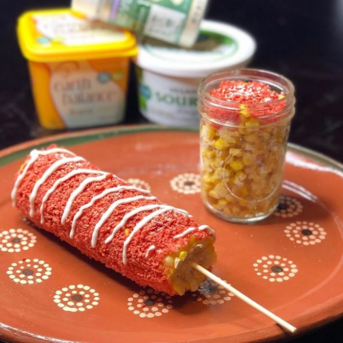 elote con chetos 