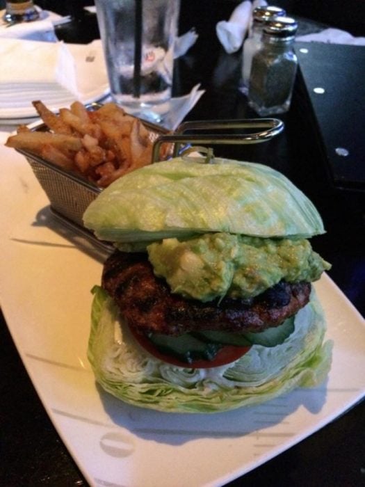 hamburguesa con lechuga