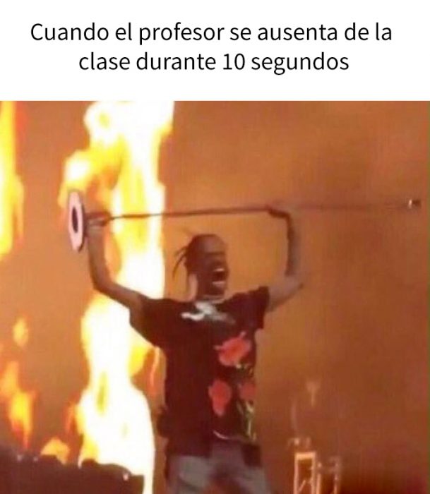 cuando el profesor sale de clase 