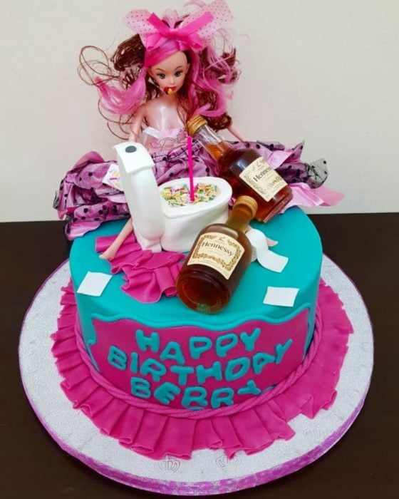 pastel de barbie 