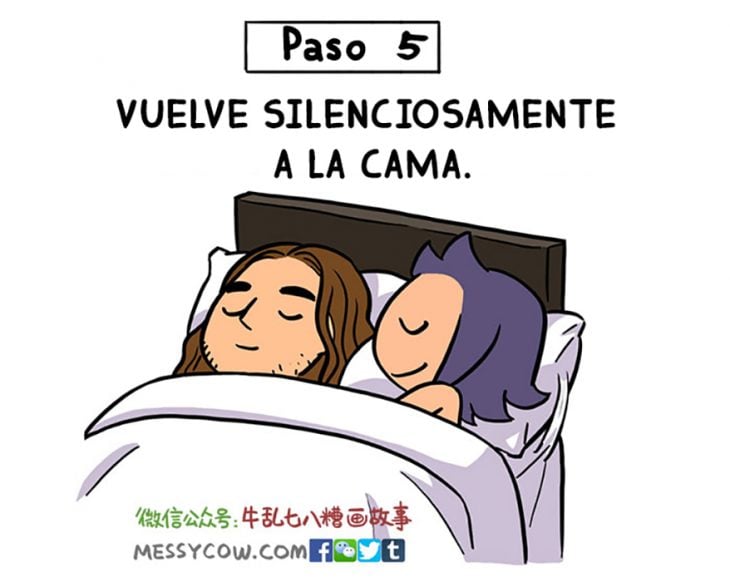 vuelve a la cama comic 