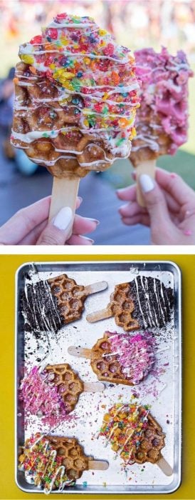 Waffle pops