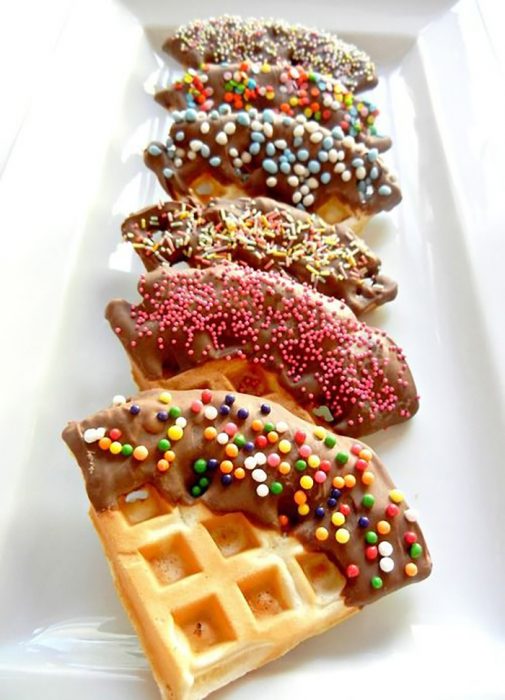 triangulitos de waffle 