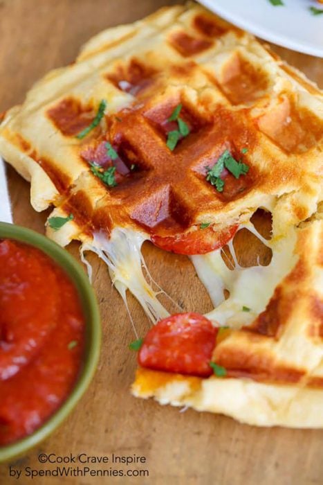 Pizza waffle