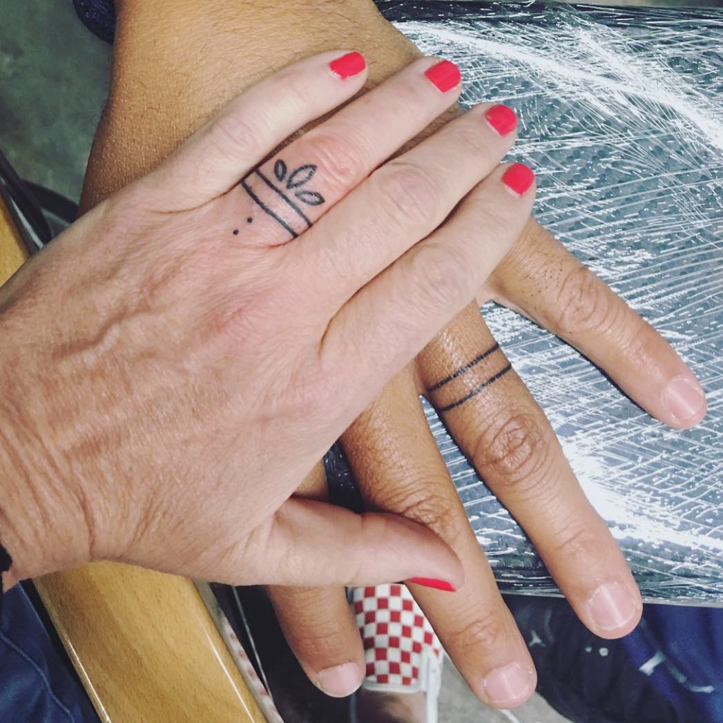 15 Tatuajes de anillos de boda para jurarse amor eterno