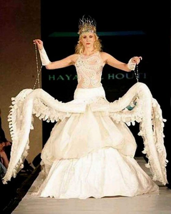 vestido de novia de pulpo 