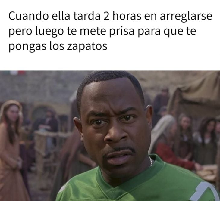 meme ella se tarda pero te regaña 