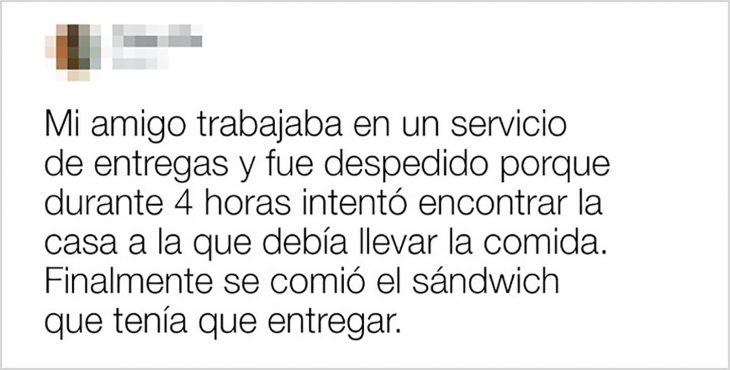 lo despidieron y se comió un sándwich 