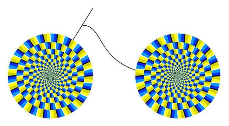ilusión óptica de girar 