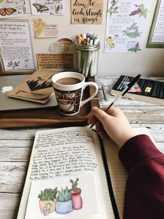 café y escribir 