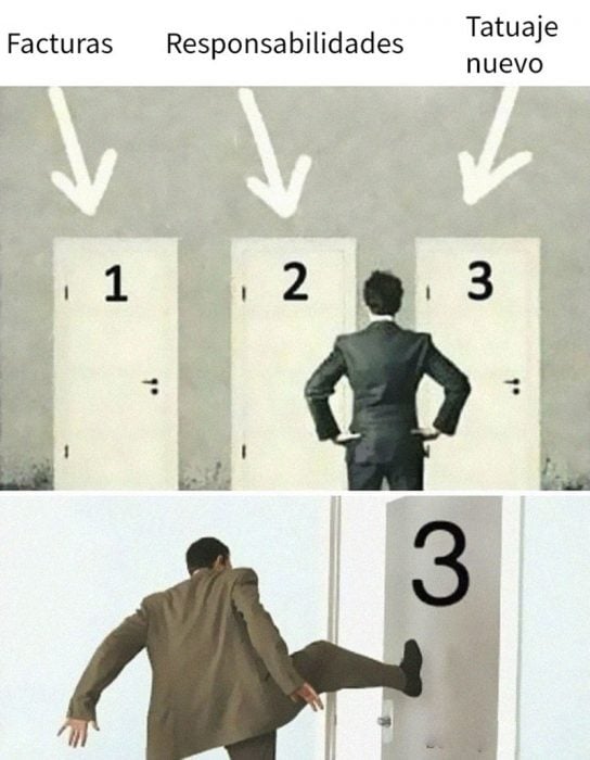 meme de las puertas 