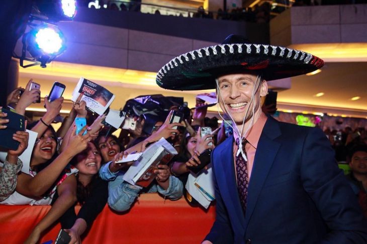 Tom Hiddleston en su visita a México