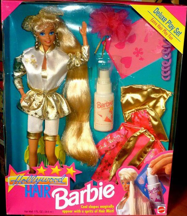 barbie de pelo largo 