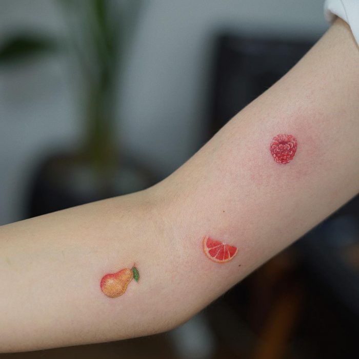tatuaje de frutas 