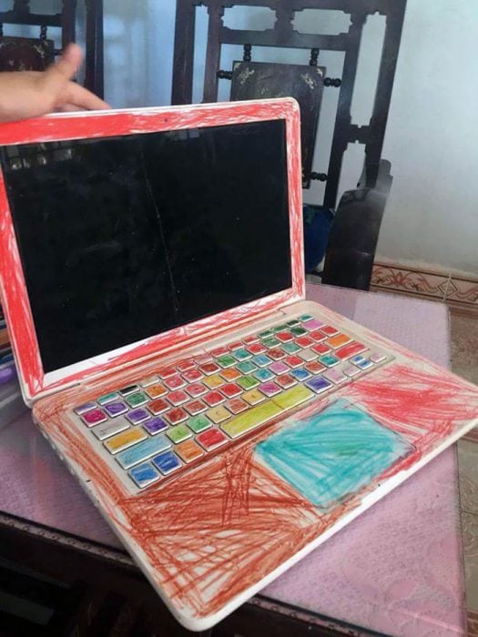 computadora coloreada 