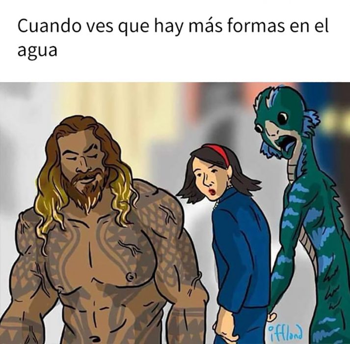 meme jason momoa la forma del agua 