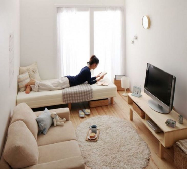 habitación de colores claros 