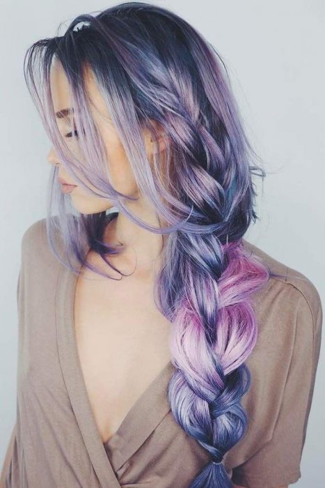 20 Ideas increíbles para teñirte el cabello de color Lila