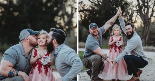 Cover Dos padres y su hija hacen una sesión de fotos adorable, pero no son una pareja del mismo sexo