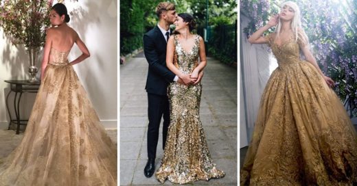 Cover Vestidos de novia dorados que serán tu perdición este 2019