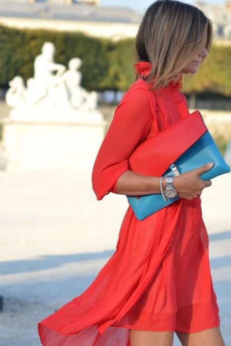 vestido coral 