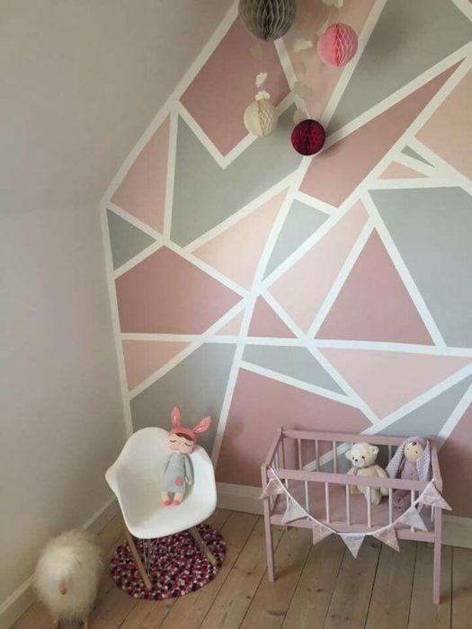 Th En particular apretón 20 Maneras de decorar las paredes de tu casa con geometría