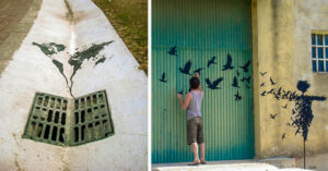artista pejac hace arte urbano